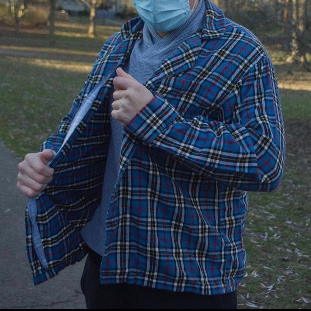 L.l bean fuzzy flannel